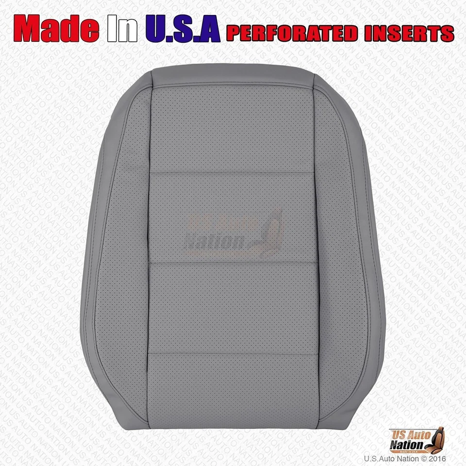 Volkswagen Jetta 2008 2009 2010 parte inferior y superior del conductor cubierta de vinilo perforada gris Foto 2 de 4