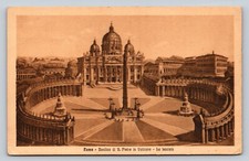 Basilica of St. Peter in the Vatican ROME Italy VINTAGE Postcard 0603