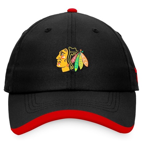 Chicago Blackhawks Hat Adjustable Black Authentic Pro Rink Pinnacle - 第 2/4 張圖片