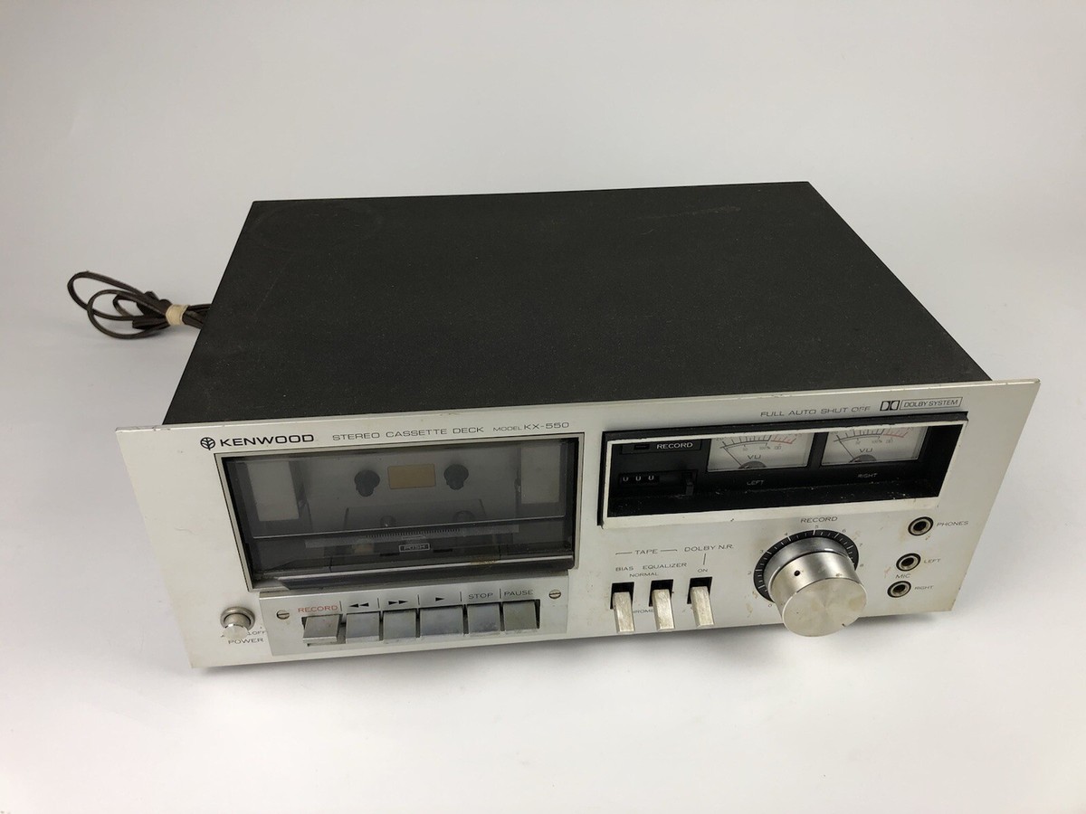 Vintage Kenwood Stereo Cassette Deck (Model KX-550) Tested