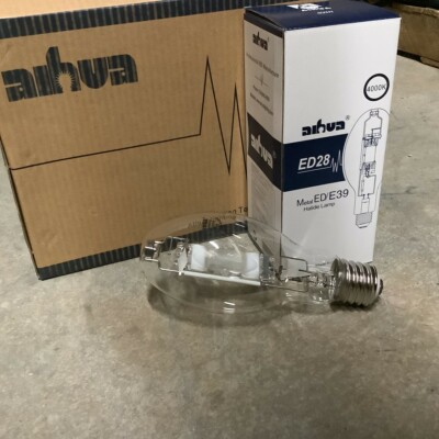 Metal Halide Bulb 400 Watt, 4000K, ED28/E39, Clear, Pack of 6