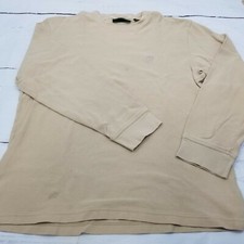 Timberland Weather Gear Long Sleeve Cotton Men's Sweater Beige L