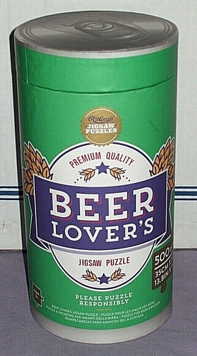 Beer Lover's 500 Piece Jigsaw Puzzle - Learn About Beer Styles, Hand-Illustrated