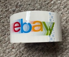eBay Branded Tape Official Packing Packaging Shipping 1 Rolls 75 Yard X 2 Logo
