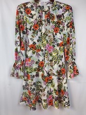 London Times Women's Petites Long Bell Sleeve Spring Floral Dress Size 2P 