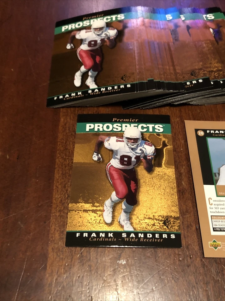 50 Card Lot 1995 Upper Deck Sp Football Frank Sanders #20 Arizona Cardinals MINT - Image 2 of 4