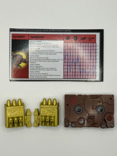 Transformers Retro G1 Ramhorn Complete Hasbro 40th Anniversary Cassette