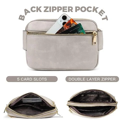 Belt Bag for Women Crossbody Bags for Women Trendy Chest Bag for Men F-Grey Belt Bag for Women Crossbody Bags for Women Trendy Chest Bag for Men F-Grey