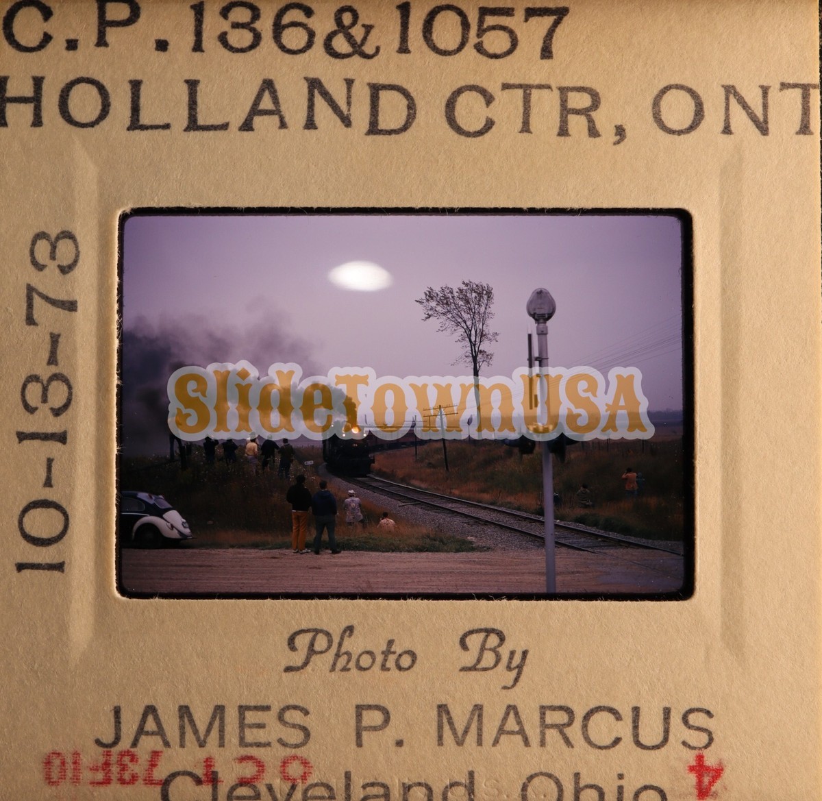 Vtg 1973 Train Slide 1057 136 Canadian Pacific Steam Engines