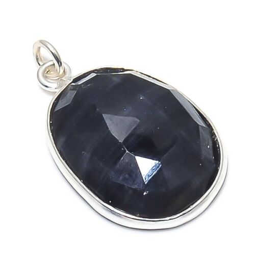 Labradorite Gemstone 925 Solid Sterling Silver Jewelry Pendant 0.95" a828 - Afbeelding 1 van 4