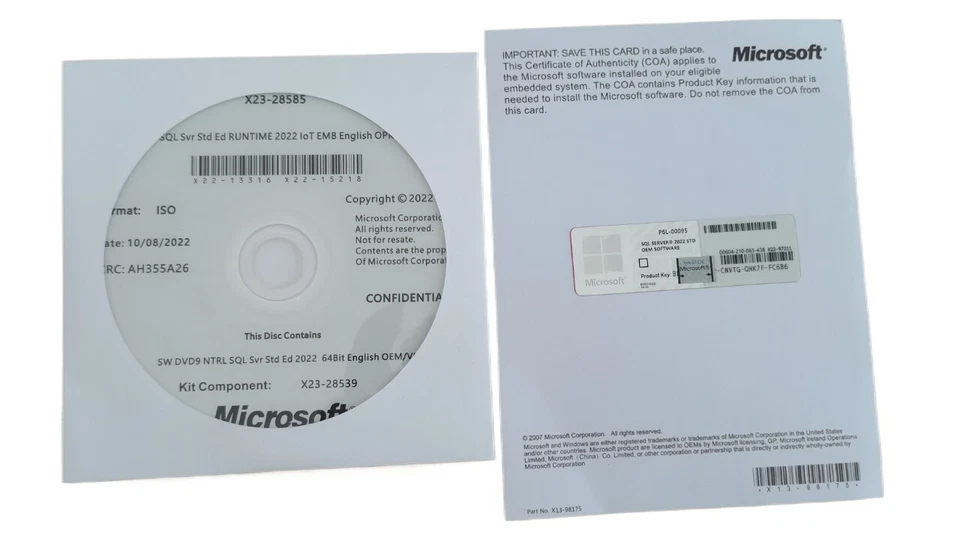  SQL Server 2022 Standard Core - SQL Server 2109 licencia de 24 núcleos (CAL ilimitadas) - Imagen 2 de 2