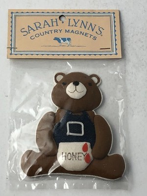 Sarah Lynn's Country Magnets Honey Bear Refrigerator Magnet New Vintage