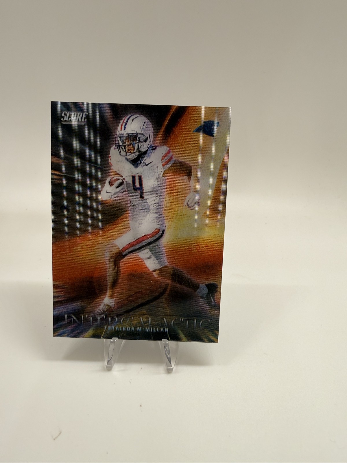 2025 Score - Intergalactic Tetairoa McMillan #8 (RC) Rookie Of The Year Panthers