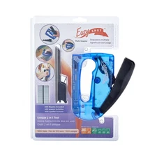 Blue Easy Shot Stapler for DIY Crafts and Projects with 1000 Staples Included