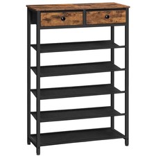 Shoe Rack, 6 Tier Shoe Storage Organizer with 2 Non-Woven Drawers, 15-20 Pair...