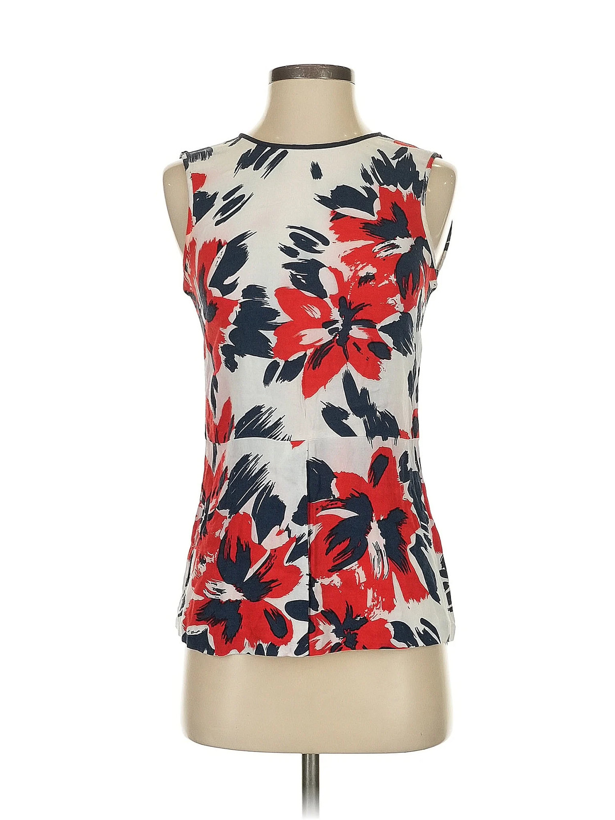 Mango Women Red Sleeveless Blouse XS