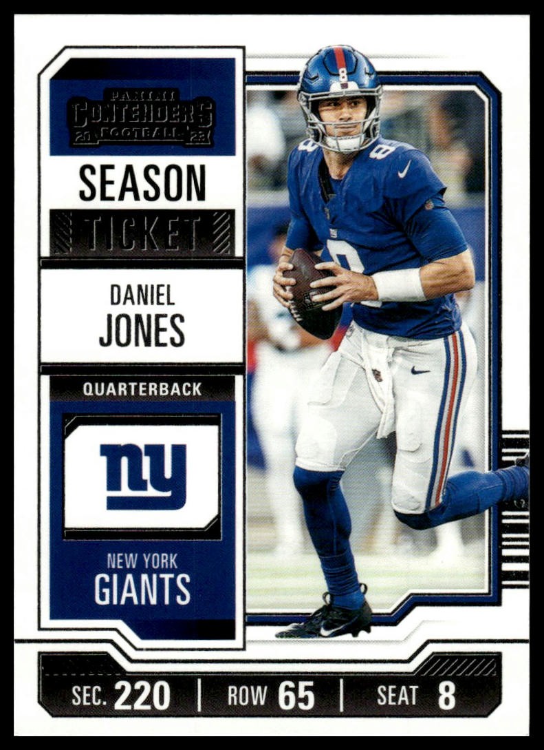 2023 Panini Contenders #75 Daniel Jones Season Ticket Retail