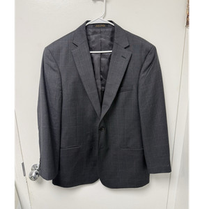 Jos. A. Bank Reserve Gray Wool Suit Jacket Tailored Fit 43R