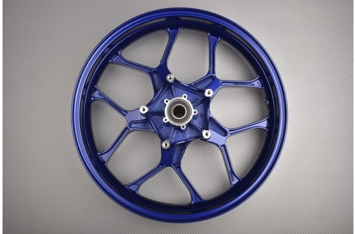 Jante avant bleue en aluminium pour Yamaha YZF R1 sessions piste et route