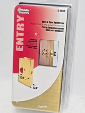 Prime-Line U-9550 Solid Brass-Plated Entry Door Reinforcer1-3/4" Thick by 2-3/4"