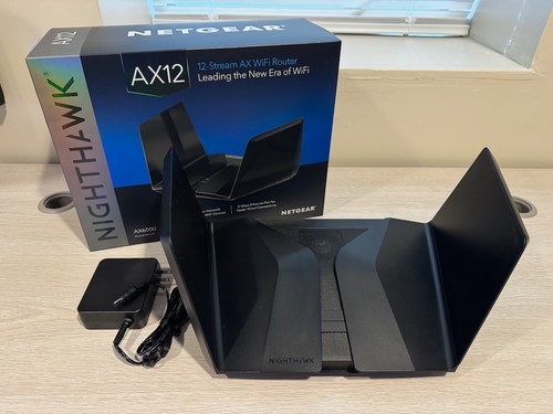 NETGEAR Nighthawk AX12 RAX120 Dual-Band 12-Stream Wi-Fi 6 Router | eBay