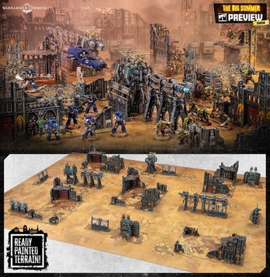 Warhammer 40K Armageddon - Pre-Painted Battlefield - Geländeset - NEU & OVP