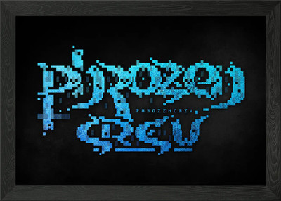 Phrozen Crew PC Logo Warez Framed Wall Art Poster Canvas Print Picture