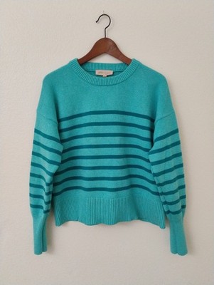 Philosophy Republic Clothing Teal Pullover Stretchy Sweater Size XL Chunky Knit