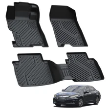 For Honda Accord Sedan 2008-2012 TPE Floor Mats Liner 1st + 2nd Row Black Liners