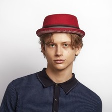 Dasmarca NICO wool felt short brim MOD rude-boy style porkpie hat