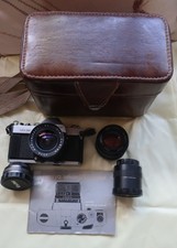 Mechanical Mamiya/Sekor DSX 500 35mm Camera, rare 21mm Lens, lenses manual case