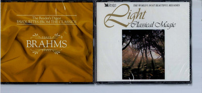 READERS DIGEST CLASSICAL CD LOT: BRAHMS & LIGHT CLASSICAL MAGIC: NEW & SEALED