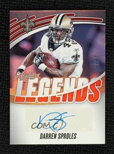 2025 Panini Absolute Legends Signatures Red 38/75 Darren Sproles Auto 1o64