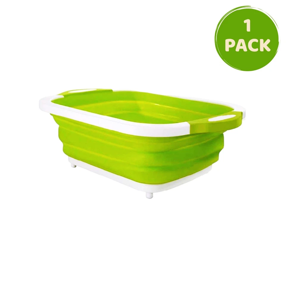 Multifunction Collapsible Cutting Board Basket 3 In 1 Sink Chopping Board New - Image 2 of 4