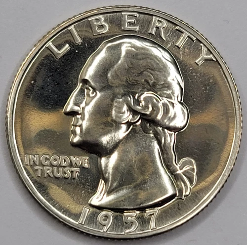 1957 Gem Proof Washington Quarter 90% Silver