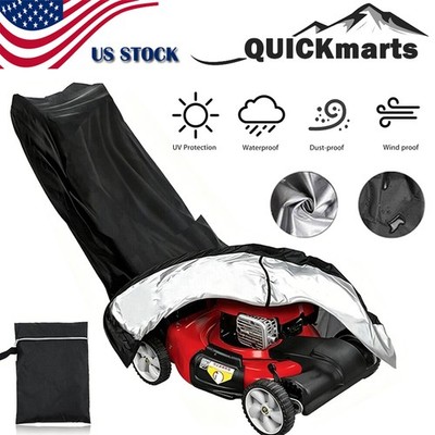 Heavy Duty Push Lawn Mower Cover Waterproof Dust Sun UV Rain Protector Storage