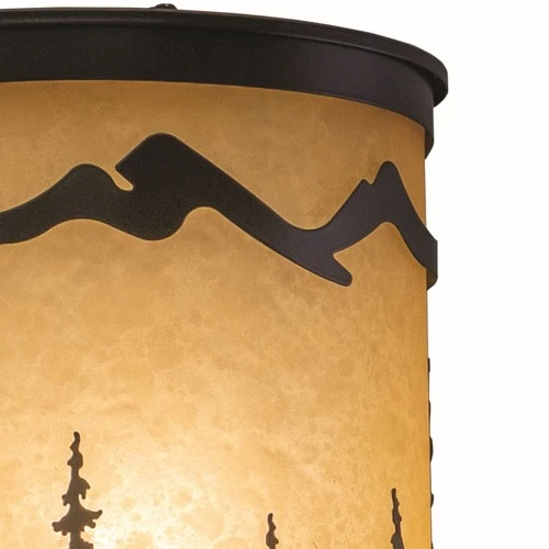 Yosemite 1-Light Wall Sconce in Rustic and Flush Style 11 Inch Tall and 8 Inches - Picture 3 of 5