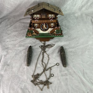 Vintage Edelweiss Lador Switzerland Cuckoo Clock 