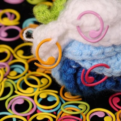 60x Maschenmarkierer Häkeln Stricken Häkelmarker Stitch Marker Nähzubehör nähen