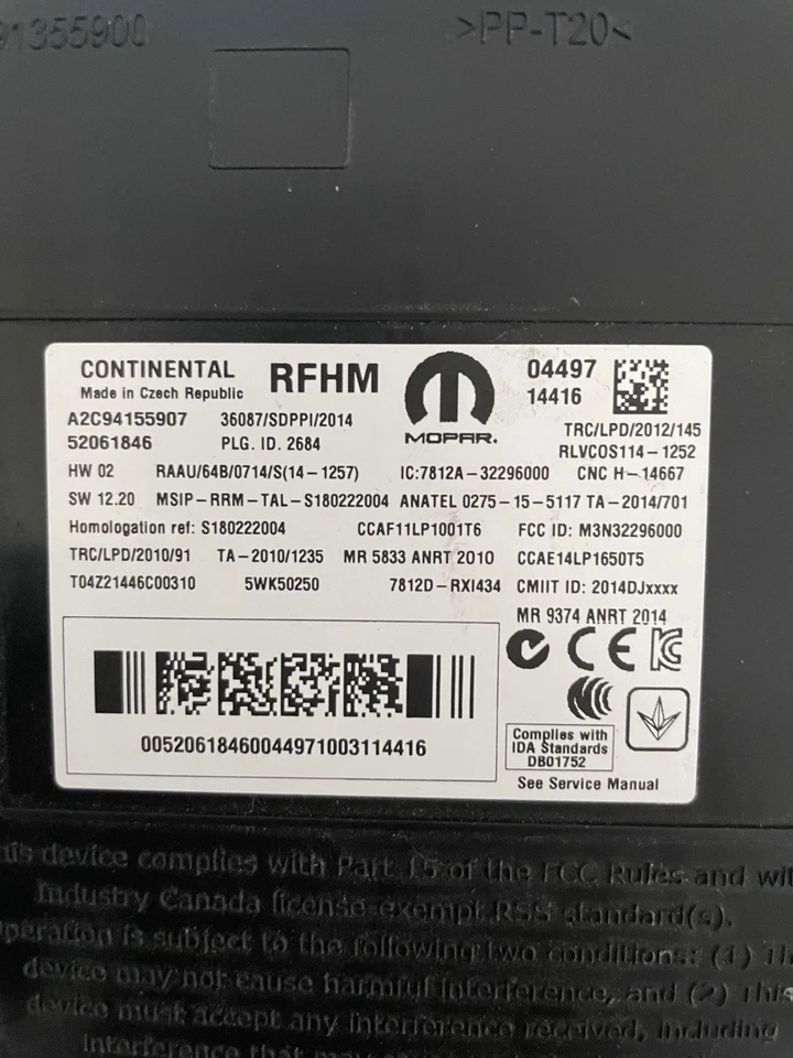 Jeep/Fiat/Dodge FCA MOPAR RFHM RFHUB KEYLESS VEHICLE MODULE CLONING - Image 2 of 2