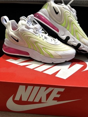 Nike Air Max 270 React ENG women s Low Top Sneaker White/Green/Pink CK2608-102