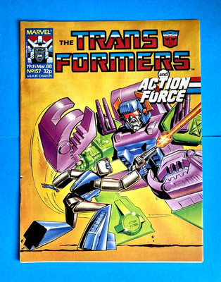 TRANSFORMERS AND ACTION FORCE #157 (VOL 1)  MARVEL UK COMIC  19th MAR 1988  VG