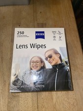 Zeiss Lens Wipes for Gentle  Thorough Cleaning - Pre-Moistened 250-Count Sealed