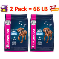 66 LB / 2 Pack -Eukanuba™ Large Breed Puppy Dry Dog Food - Chicken 0.80 per pound