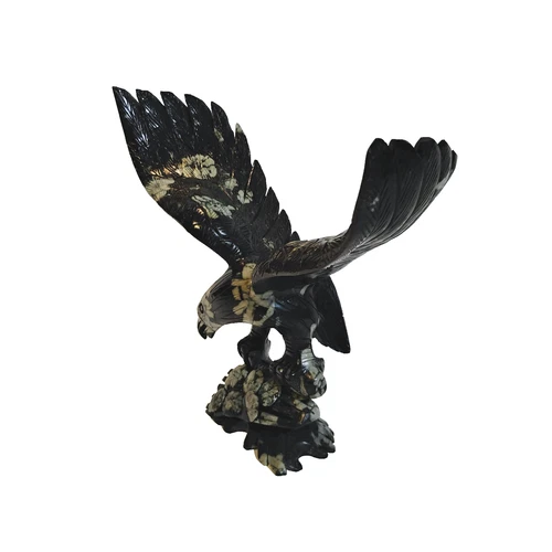 Peony Jade Eagle Carving 5lb - product listing photo