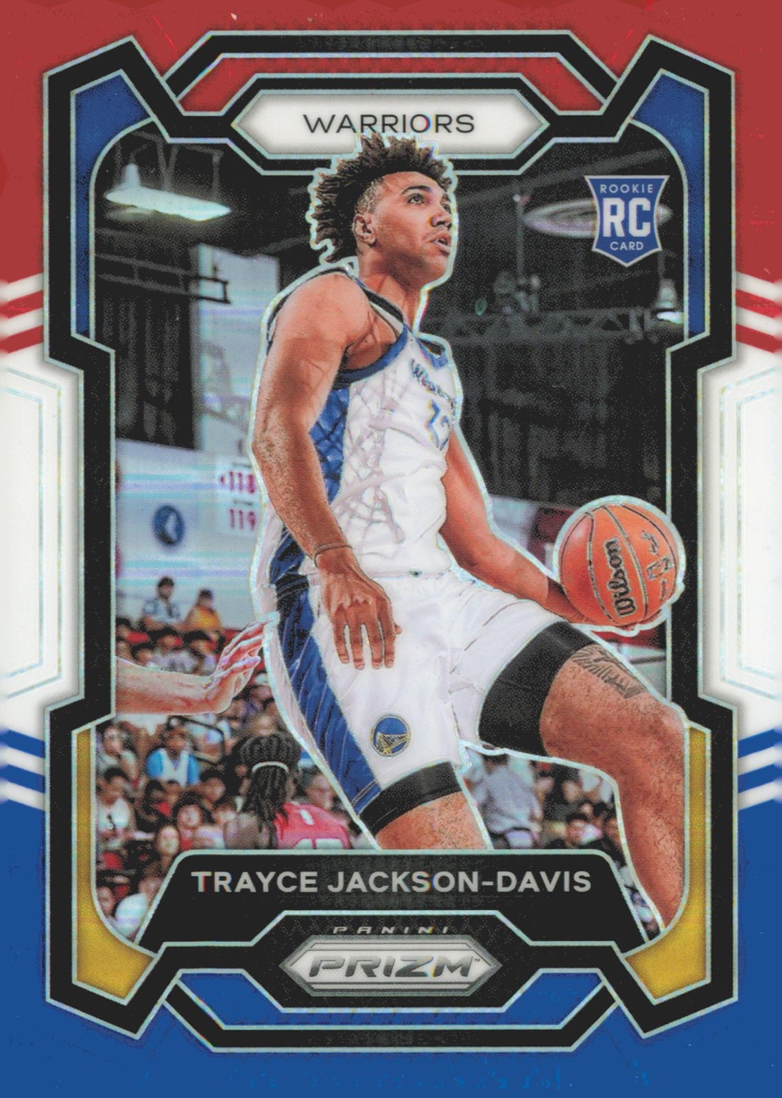 2023-24 Panini Prizm #148 Trayce Jackson-Davis Prizms Red White and Blue