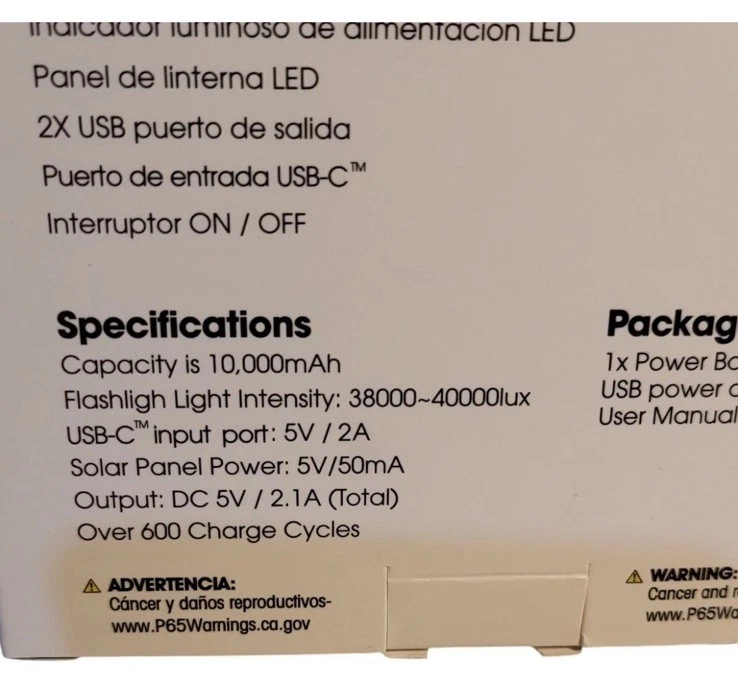 Banco de energía solar Charge Work resistente a la intemperie - ¡Nuevo, envío gratuito! Foto 2 de 4