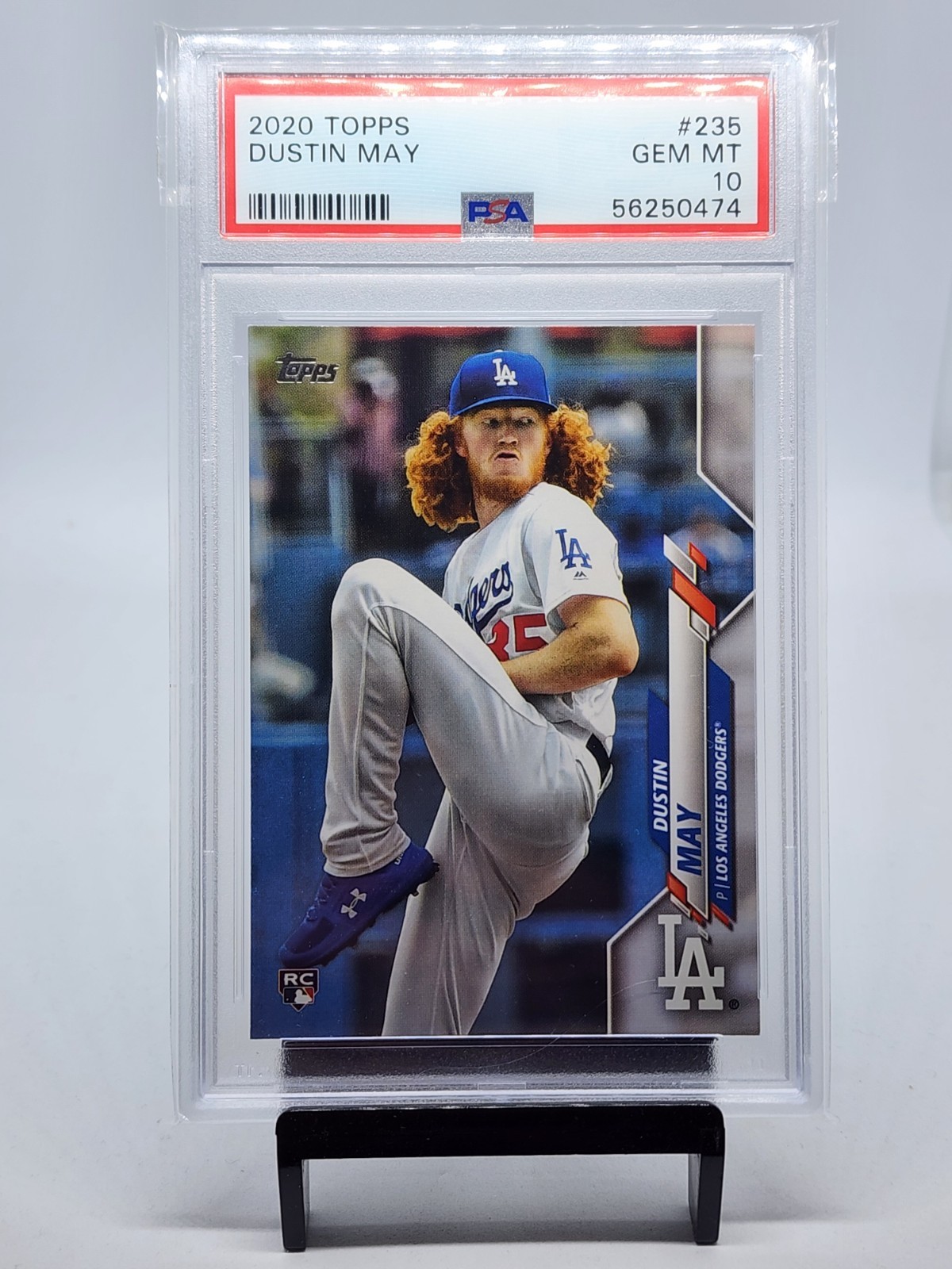 2020 Topps DUSTIN MAY #235 Cardinals Red Sox Dodgers Rookie RC GEM MINT PSA 10