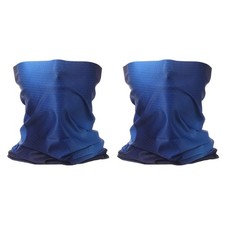 2pcs Summer Neck Gaiter Sun Protection Face Mask for Hiking, Bright Blue