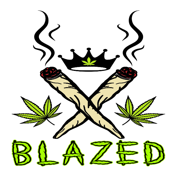 420 Blazed Pot Leaf Vinyl Sticker Boho Cannabis Art for Laptop